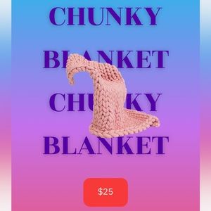 MEDIUM CROCHET CHUNKY BLANKET !!!!!!!💕